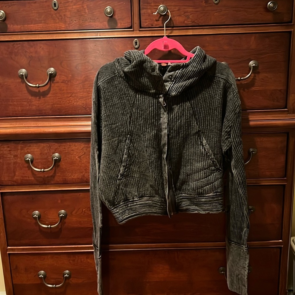 Free People Cropped Hoodie